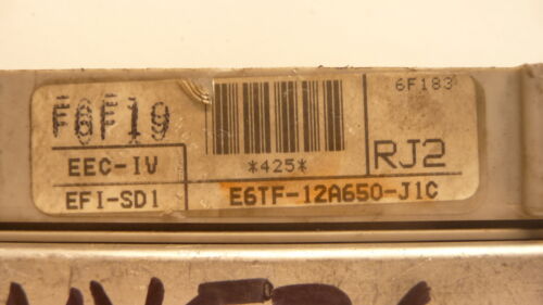 NY526-16 OEM WARRANTY 1986 FORD VAN ENGINE COMPUTER CONTROL EF1-SD1 ECM ECU