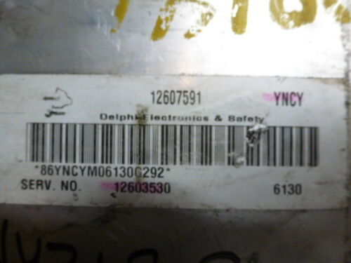NY362-9 OEM WARRANTY 2006 IMPALA G6 RELAY ION ENGINE CONTROL COMPUTER MODULE ECM