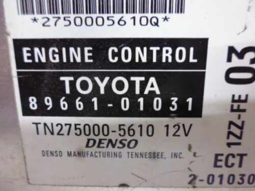 NY569-25 OEM WARRANTY 2003 2004 TOYOTA MATRIX VIBE ENGINE CONTROL MODULE ECM ECU