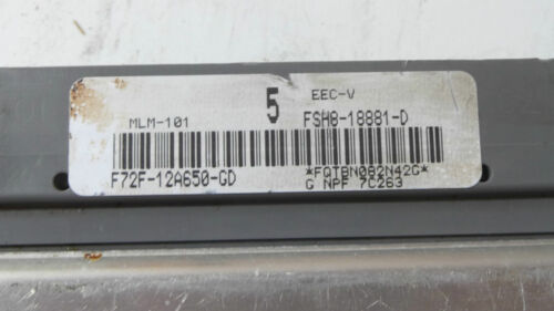 277-10 WARRANTY 1998 Ford Taurus 3.0 Engine Control Computer Brain ECM ECU