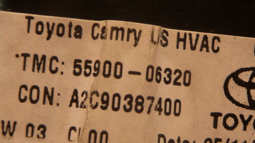 A258-3 OEM WARRANTY 2015 TOYOTA CAMRY A/C HEAT CLIMATE TEMP CONTROL
