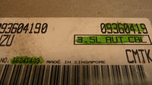 NY486-8 OEM WARRANTY 1999 ISUZU TROOPER SLX ENGINE CONTROL COMPUTER MODULE ECM
