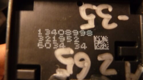 A265-35 OEM WARRANTY 16 2017 CHEVROLET CRUZE DRIVER'S LEFT MASTER WINDOW SWITCH