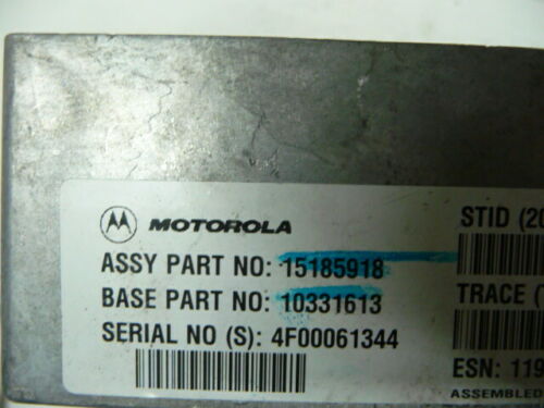 NY599-15 OEM WARRANTY 2003 2004 ENVOY TRAILBLAZER COMMUNICATION ONSTAR MODULE