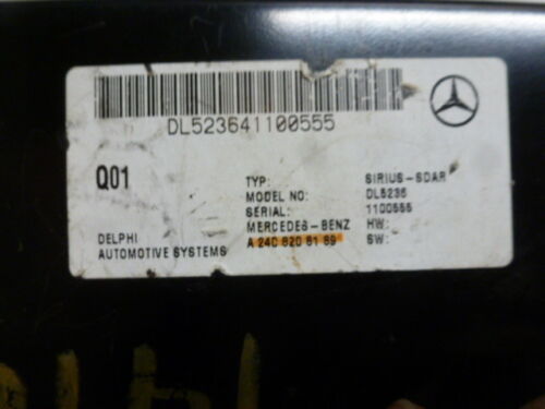 NY239-6 OEM GENUINE 2006 MERCEDES CLK500 SATELLITE XM RADIO MODULE WITH WARRANTY