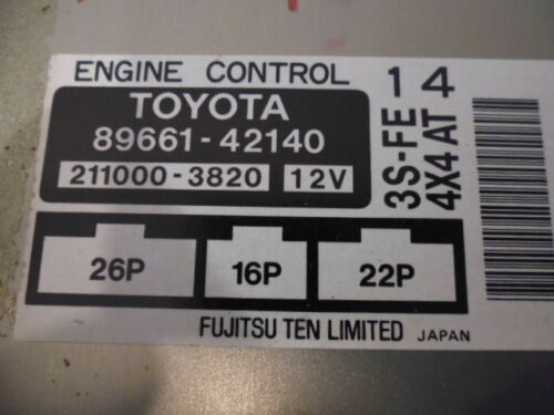 NY48-15 OEM WARRANTY 96 97 TOYOTA RAV4 Engine Control Computer Brain ECM ECU EBX