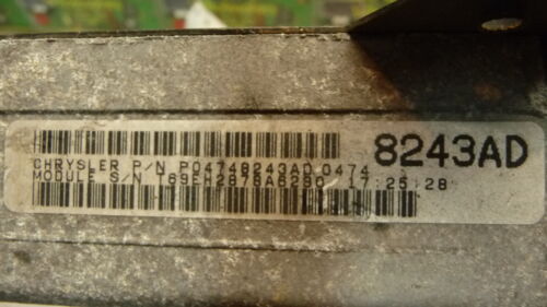 NY425-1 OEM WARRANTY 99 CARAVAN VOYAGER ENGINE CONTROL COMPUTER MODULE ECM ECU