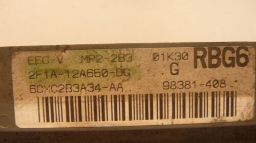 NY535-19 OEM PROGRAMMED 02 TAURUS SABLE ENGINE COMPUTER CONTROL MP2-2B3 ECM ECU