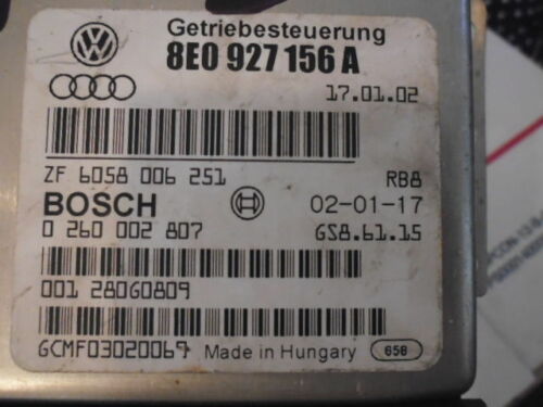 NY11-13 OEM WARRANTY 2002 2003 Audi A4 1.8 Transmission Control Computer TCM TCU