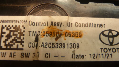 A254-4 OEM WARRANTY 2012 2013 2014 TOYOTA CAMRY A/C HEAT CLIMATE TEMP CONTROL