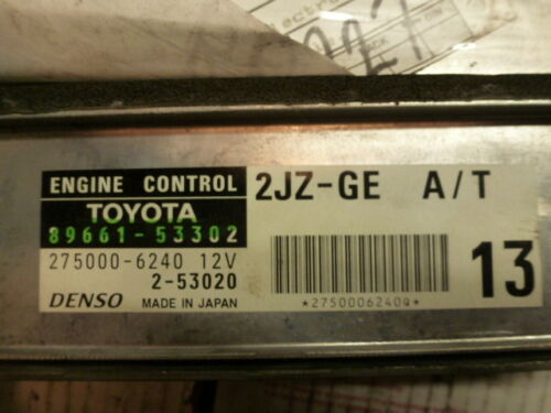 NY271-16 OEM WARRANTY 2002 LEXUS IS300 ENGINE CONTROL COMPUTER BRAIN ECM ECU