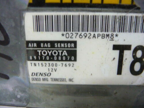 NY590-24 OEM WARRANTY 2005-2010 TOYOTA SIENNA AIR BAG CONTROL MODULE