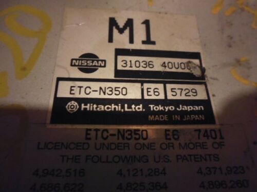 WS28-20 OEM WARRANTY 1995 96 MAXIMA TRANSMISSION CONTROL MODULE COMPUTER TCM TCU
