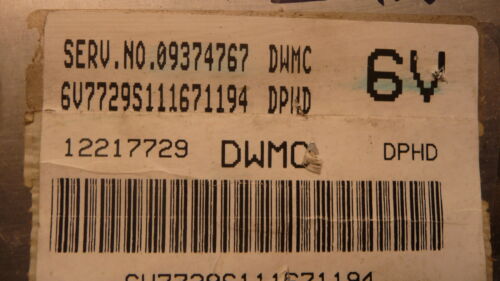 NY548-6 OEM WARRANTY 2002 DAEWOO LEGANZA ENGINE COMPUTER CONTROL MODULE ECM ECU