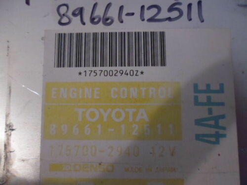 NY29-13 OEM WARRANTY 1991 1992 91 92 COROLLA Engine Control Computer ECM ECU EBX