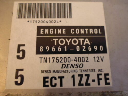 NY09-3 OEM WARRANTY 2000 00 COROLLA Engine Control Computer Brain ECM ECU EBX