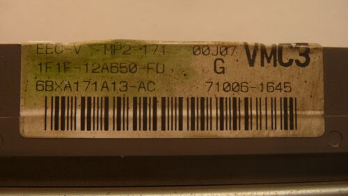 NY536-6 OEM PROGRAMMED 01 TAURUS SABLE ENGINE COMPUTER CONTROL MP2-171 ECM ECU