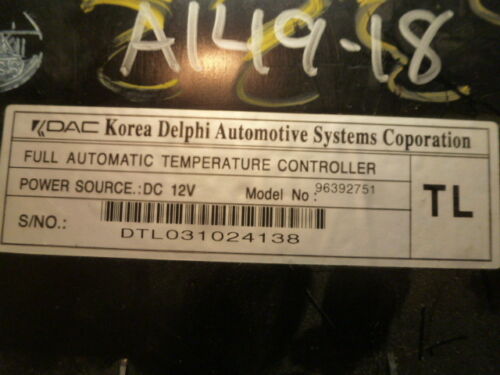 A149-18 OEM WARRANTY 2004 SUZUKI VERONA TEMP AC HEAT CLIMATE CONTROL UNIT